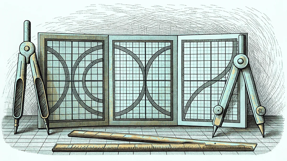 A chalk-covered blackboard filled with mathematical curves and equations.
