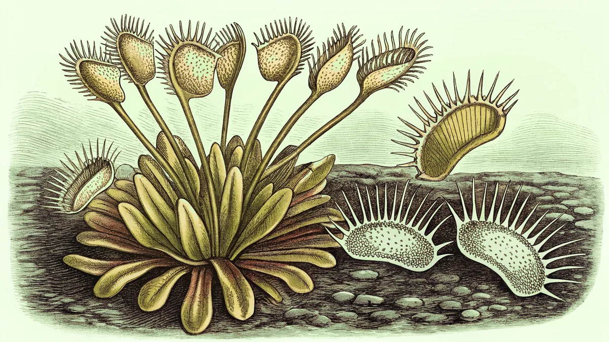 Carnivorous plants in wetland