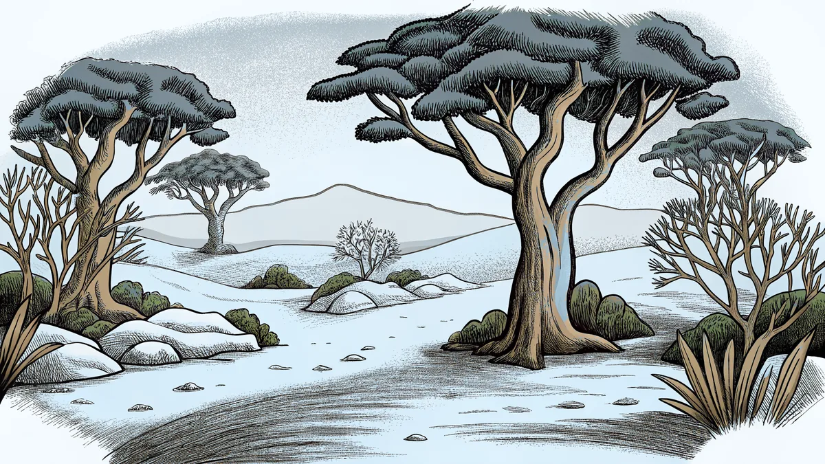 Diverse global biomes showing desert sands, rainforest, tundra ice, grasslands.