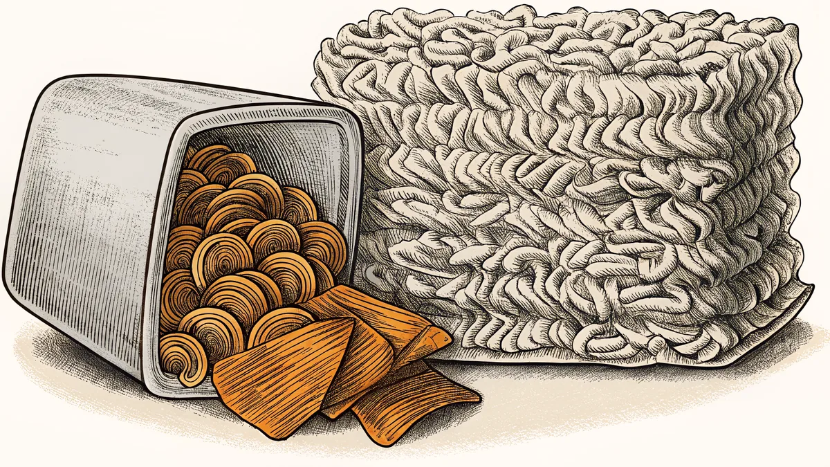 Dried and instant foods provide convenient shelf-stable sustenance.