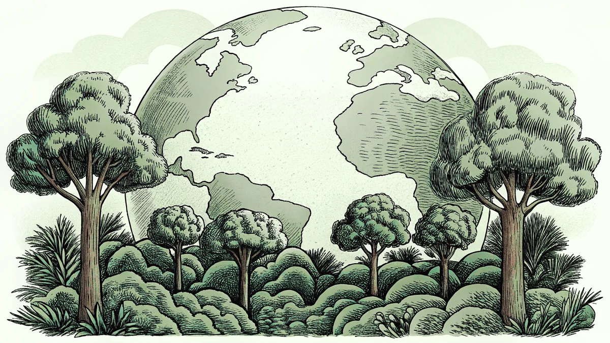 Our planet Earth glows against the darkness of space with vibrant forests and oceans