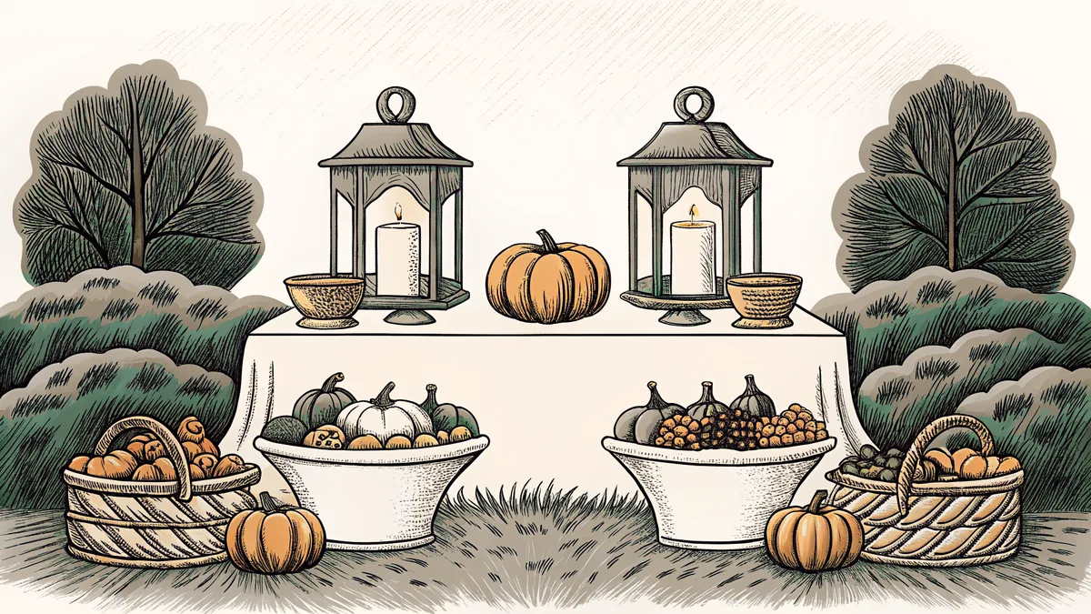 International harvest celebrations with festive decorations.