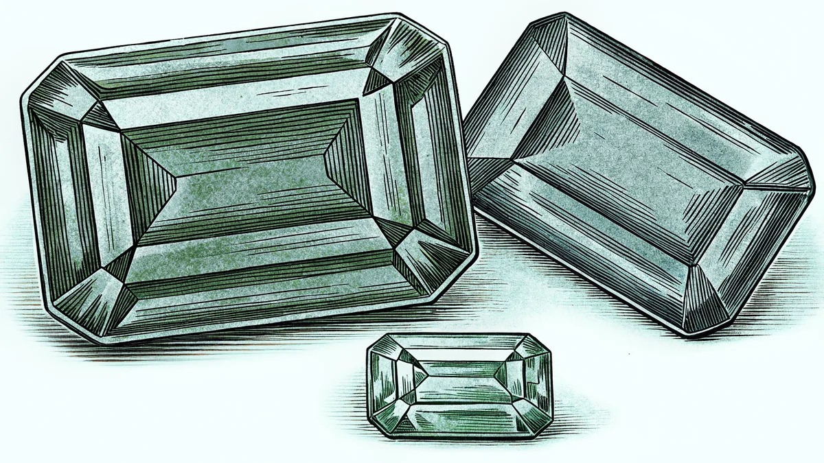Polished gemstones of various colors glittering together.