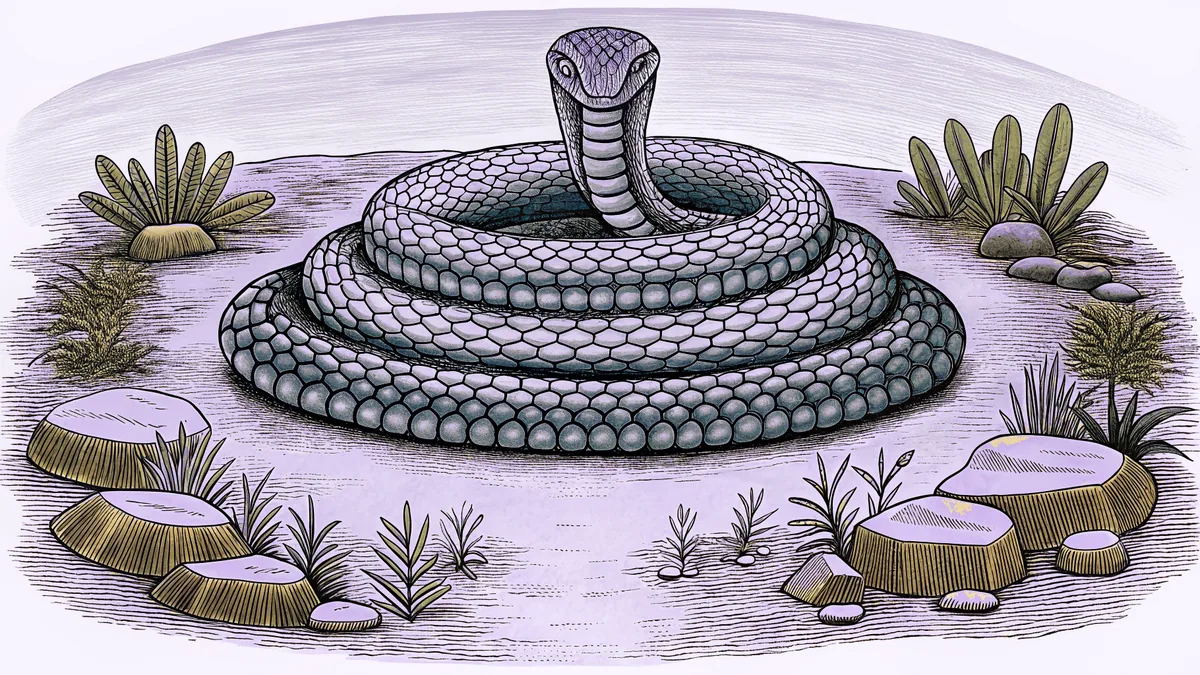 An enormous rainbow serpent awakens in a secret Aboriginal waterhole.