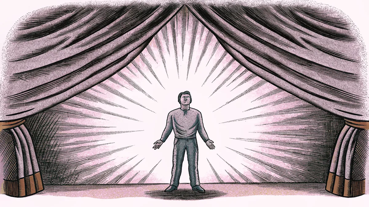Body surrounded by radiating lines representing physical sensations and energy.