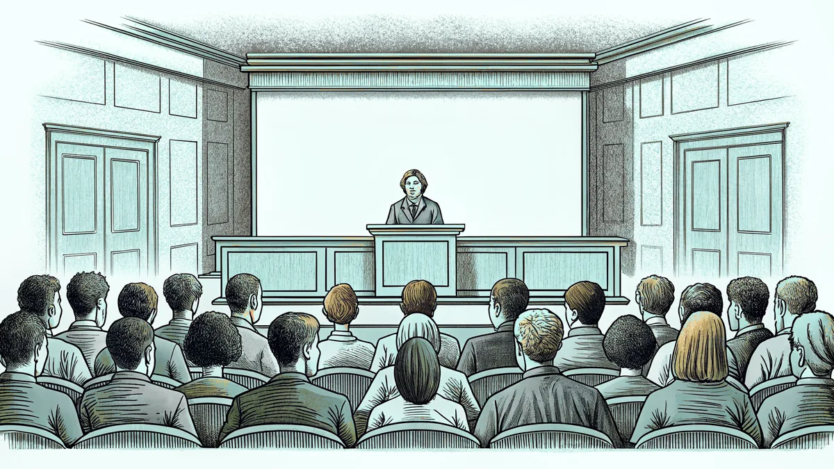 School interior showing educators and support staff at desks and work stations.
