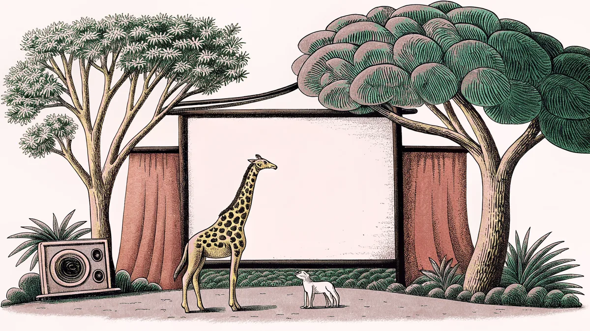 Objects and figures showing contrasting descriptive qualities like tall and short, fast and slow.