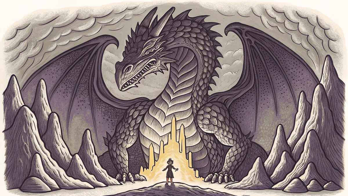 A collection of classic movie monsters gathered in a shadowy lair.