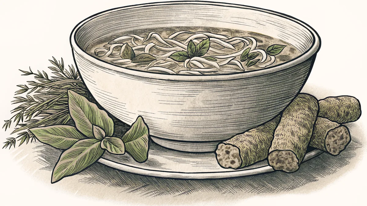 Vietnamese specialties blend aromatic pho with crispy spring rolls.