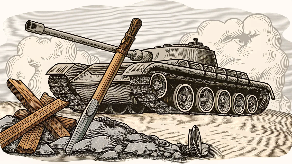 Historical and modern warfare weapons spanning centuries stand as monuments to military conflict.