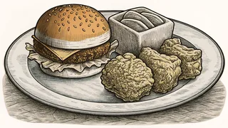 Classic American fare features fried chicken and hearty sides.