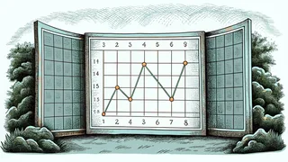 Mathematical graphs and equations illustrating calculus concepts on paper with tools.