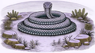 An enormous rainbow serpent awakens in a secret Aboriginal waterhole.