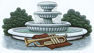 Jazz trumpet, barbecue ribs, and fountains of Kansas City.