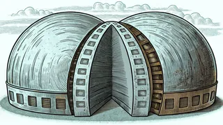 A cutaway globe reveals smooth, unlabeled concentric layers from the outer crust down to the glowing core.