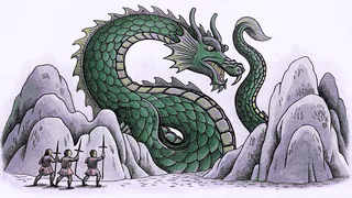 Dragons, mythical dwarves, and legendary creatures inhabit the dark Norse mythological realm.
