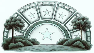 Brightly shining stars scattered across the vast darkness of the night sky.