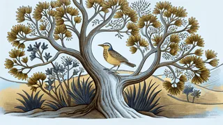 A meadowlark sings among cornfields and golden prairie flowers.