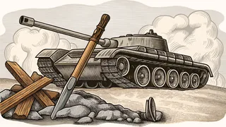 Historical and modern warfare weapons spanning centuries stand as monuments to military conflict.