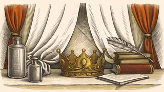 A golden crown, scientific equipment, and an antique desk honor remarkable women.